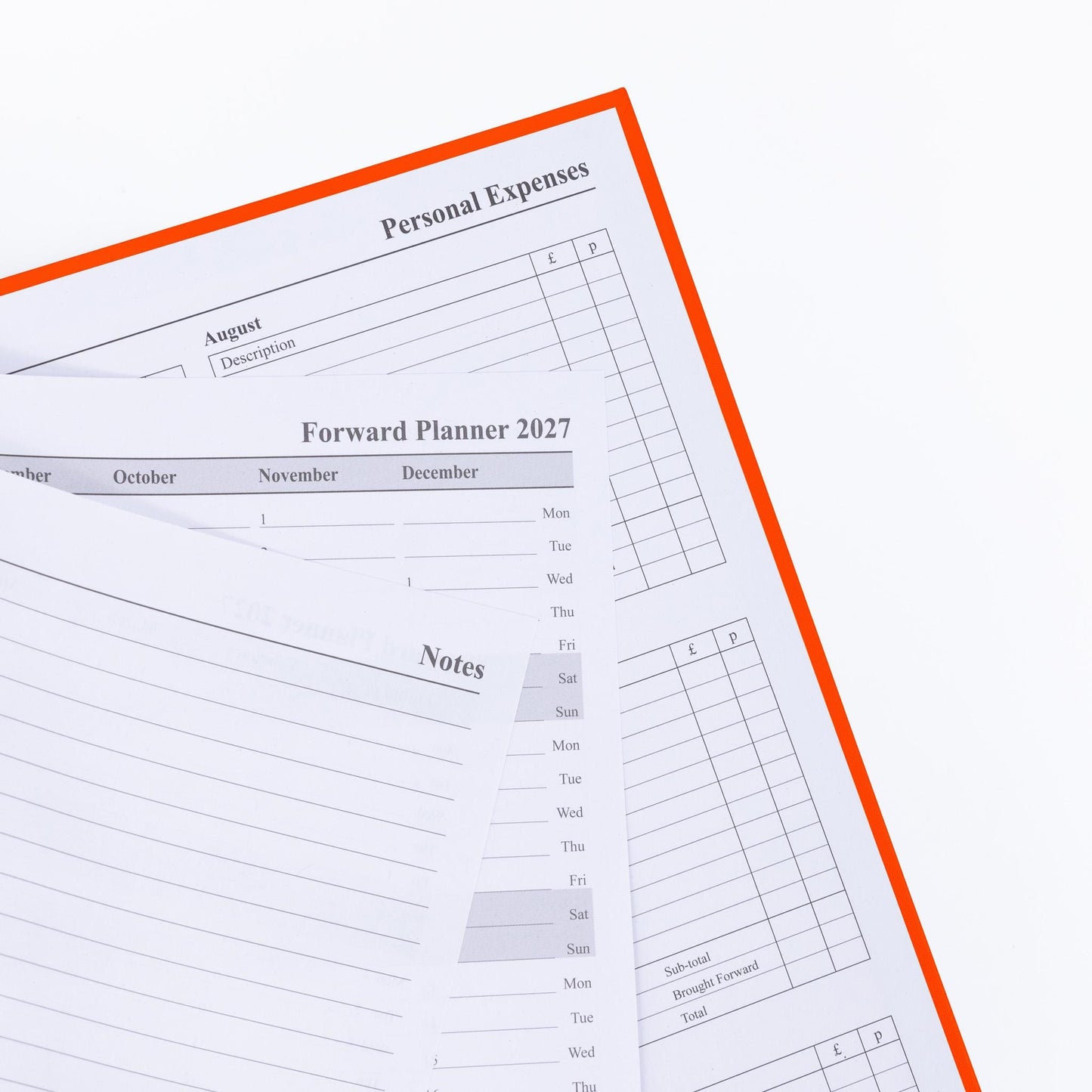 2026 A4 Hardback Diary: Two Pages Per Day Planner