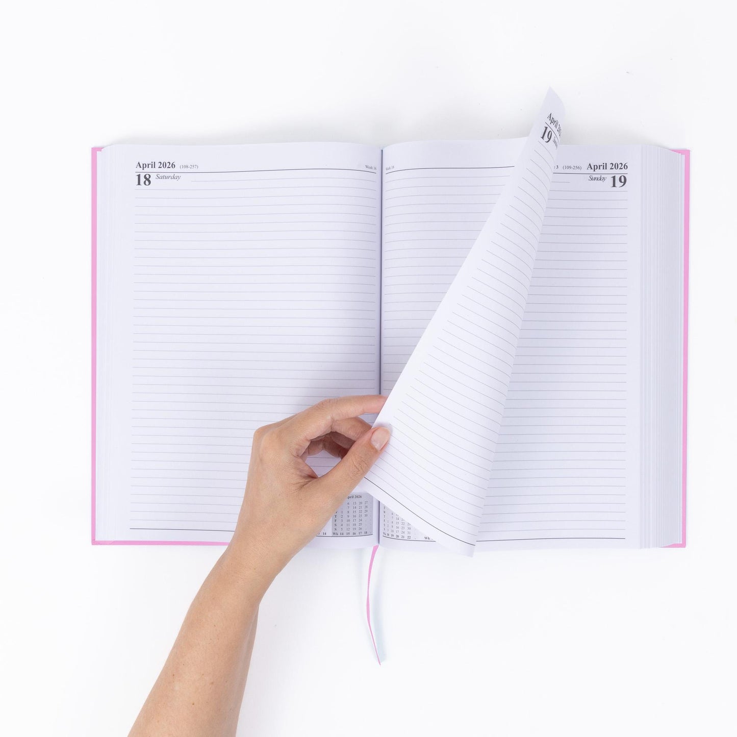 2026 A4 Hardback Diary: Two Pages Per Day Planner