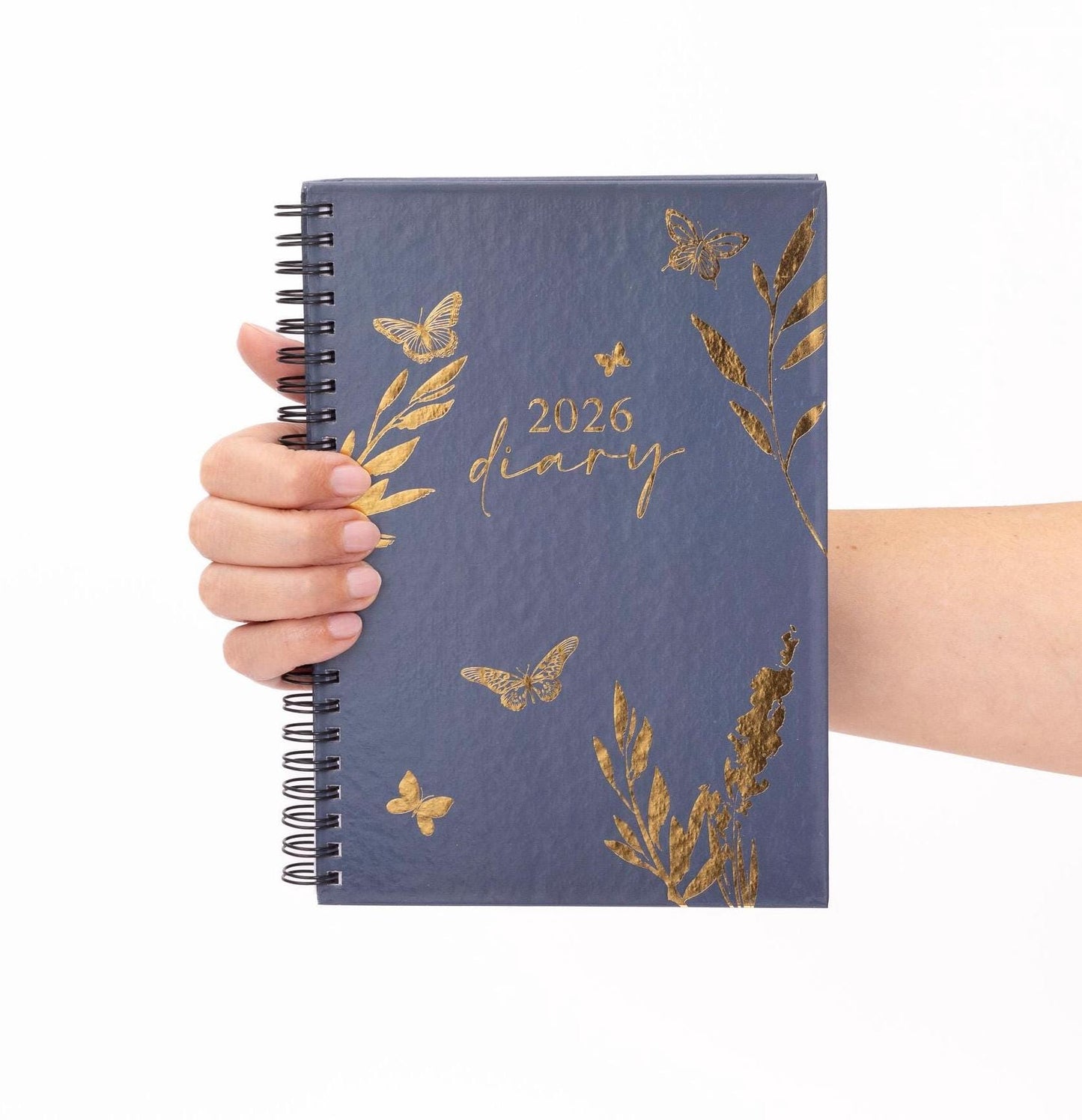 2026 A5 Week To View Diary Full Year Planner Desk Organiser Spiral Hardback Book