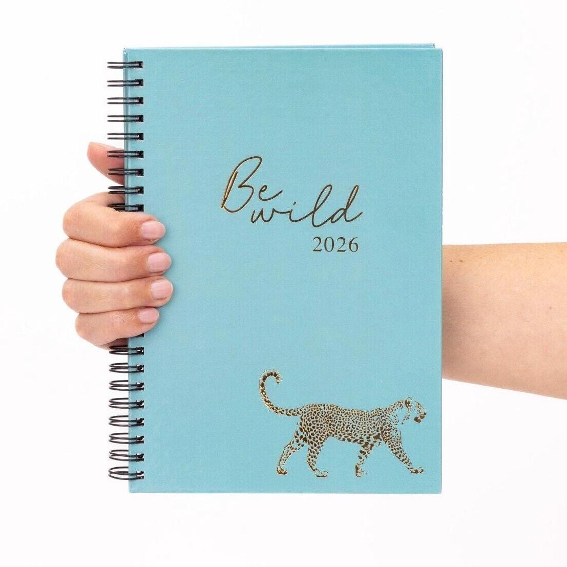 2026 A5 Week To View Diary Full Year Planner Desk Organiser Spiral Hardback Book
