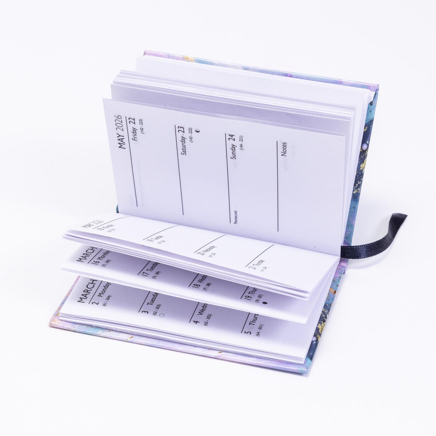 2026 Diary Pocket Size Handbag Week to View Diaries Full Year Calendar planner