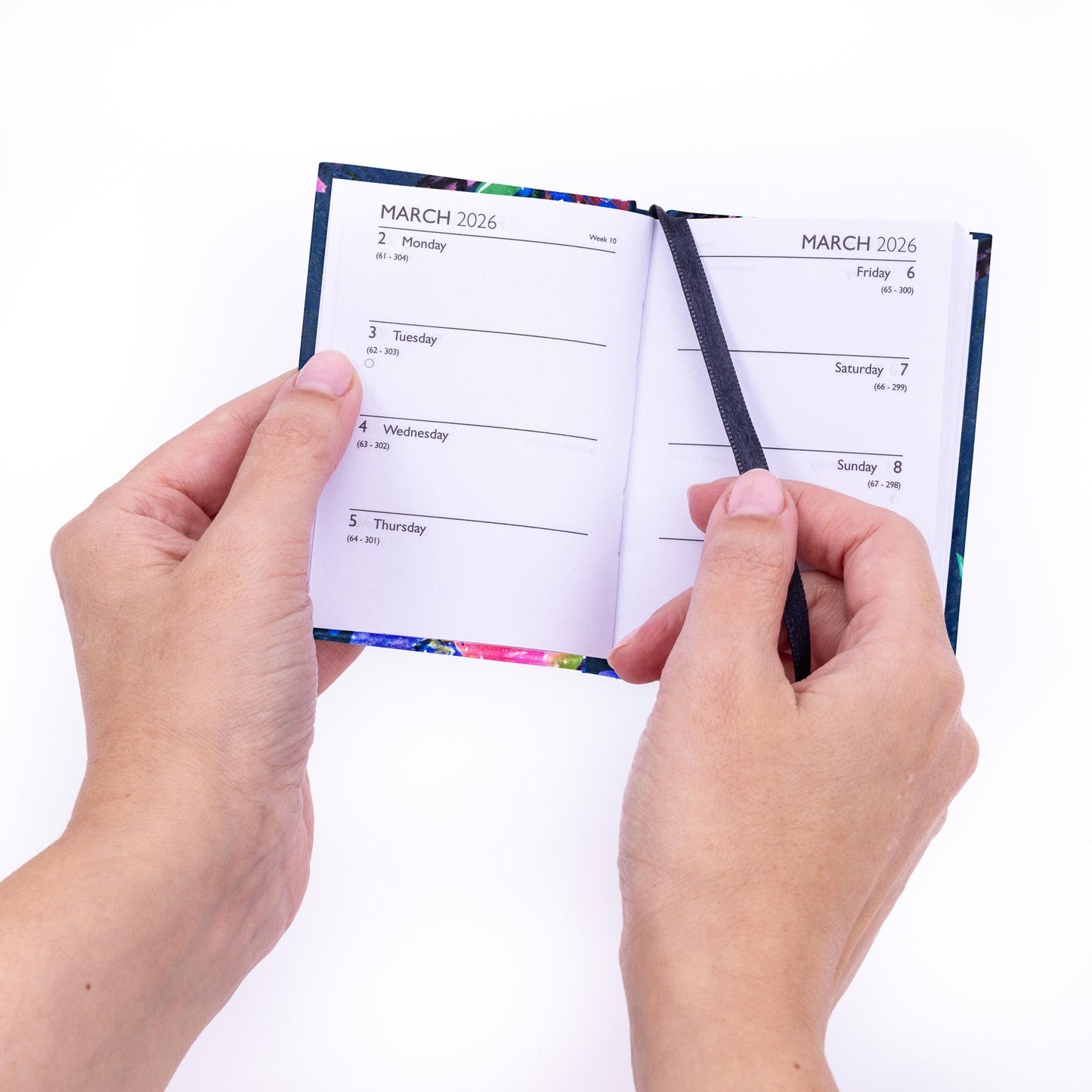 2026 Diary Pocket Size Handbag Week to View Diaries Full Year Calendar planner