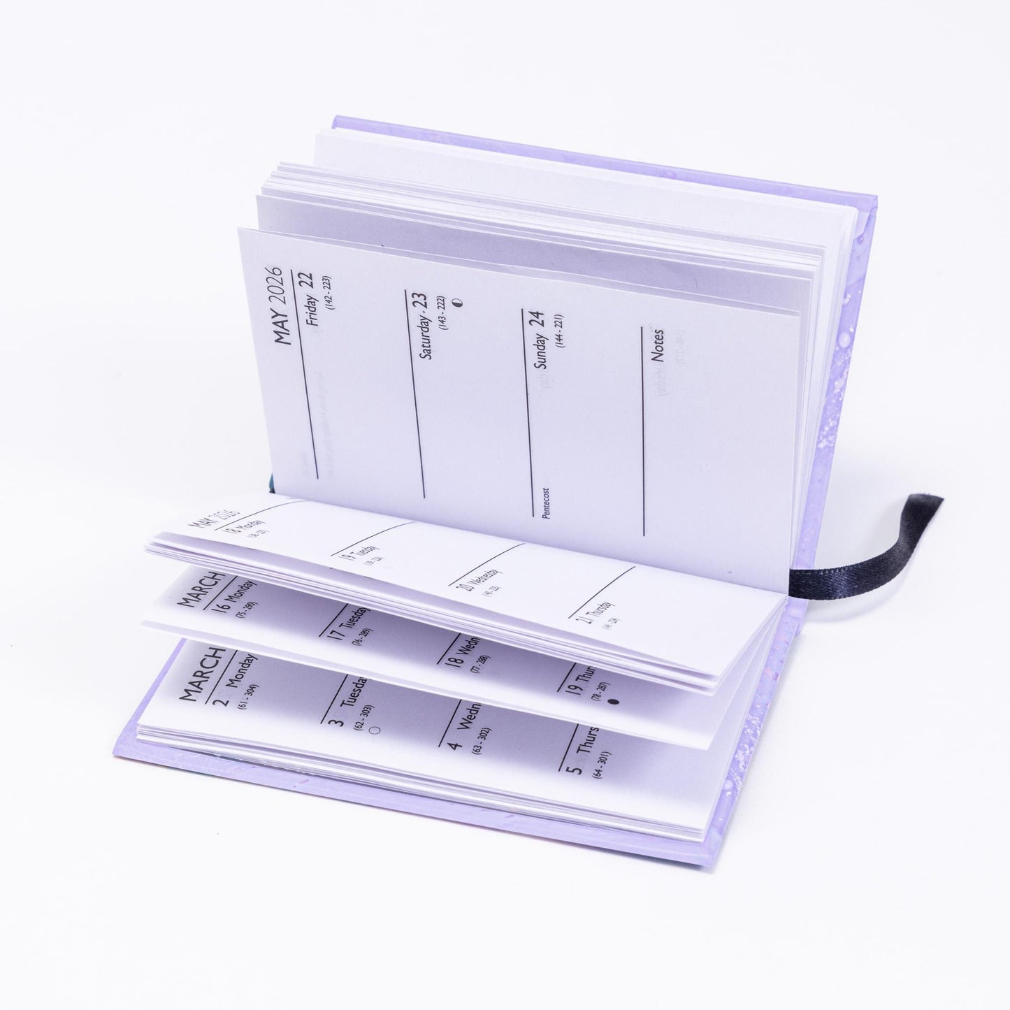 2026 Diary Pocket Size Handbag Week to View Diaries Full Year Calendar Planner