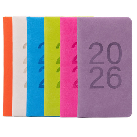 2026 Diary Slim Padded Week to View Diaries Full Year Journal Calendar Planner