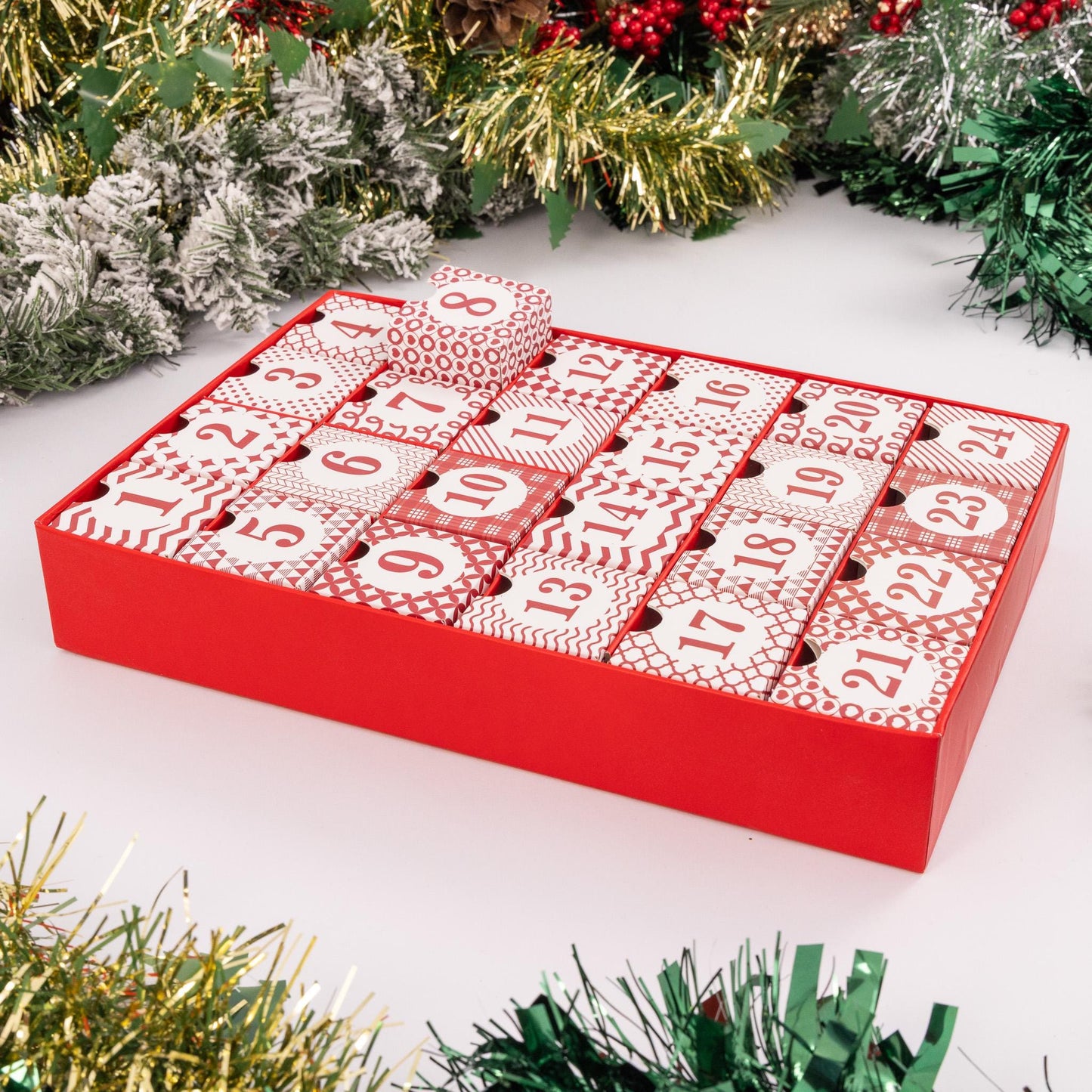 Fill your Own Advent Calendar 1-24 Draws Christmas Countdown Aztec