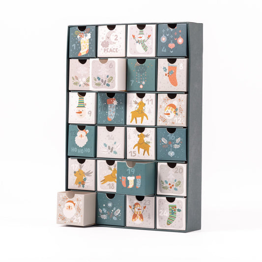 Fill Make your Own Advent Calendar 24 Days 1-24 Draws Christmas Countdown