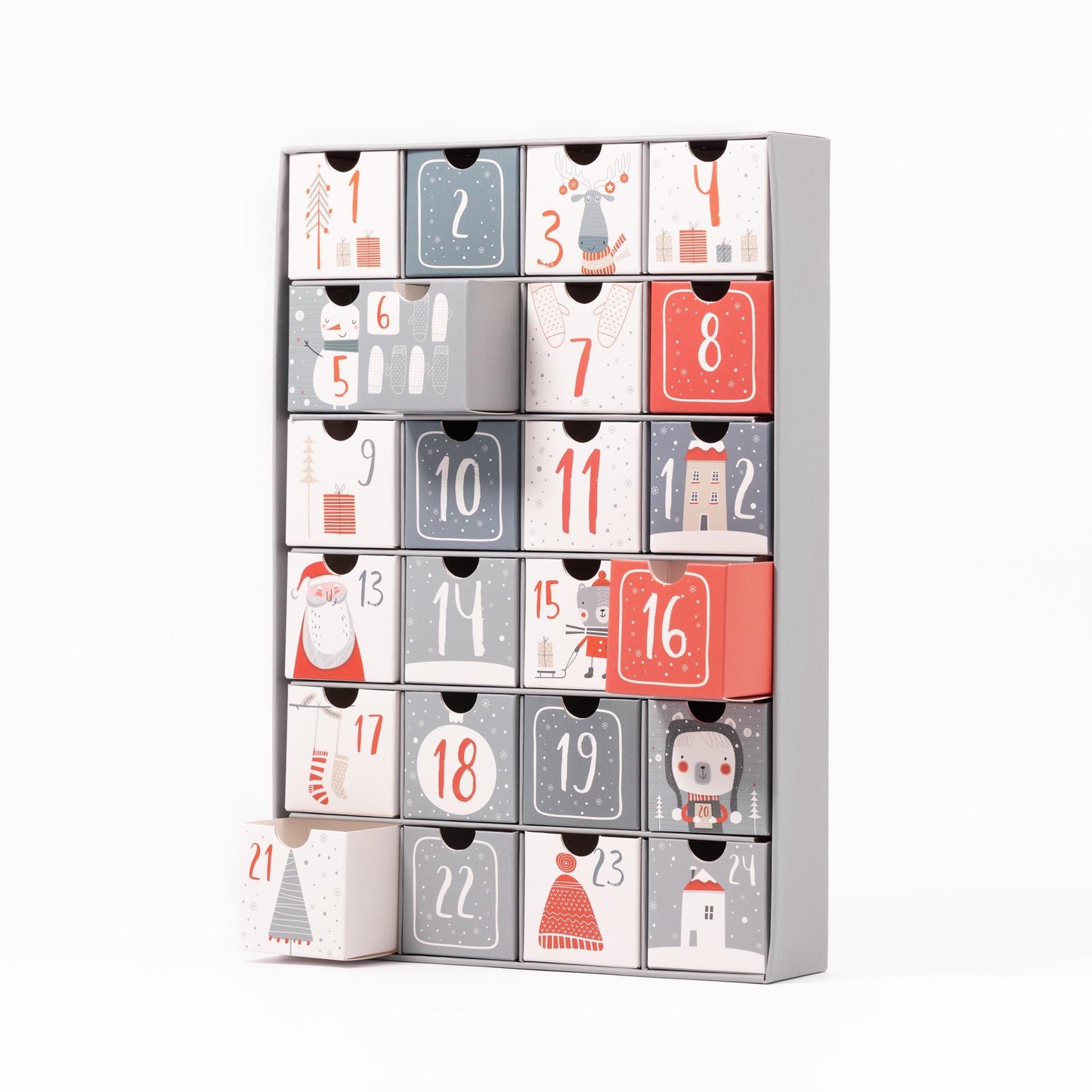 Fill Make your Own Advent Calendar 24 Days 1-24 Draws Christmas Countdown