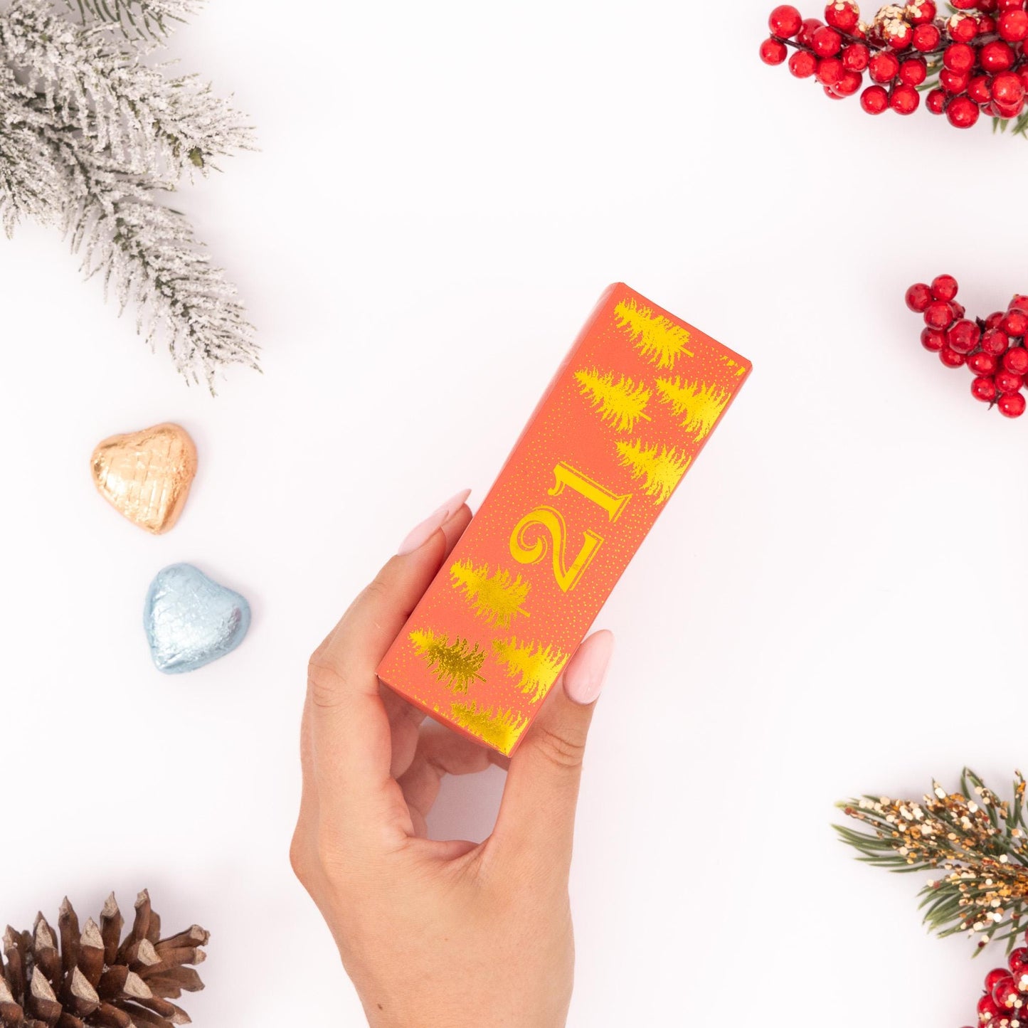 Christmas Advent Calendar Fill your Own 1-24 Day Boxes Luxury Countdown Robin
