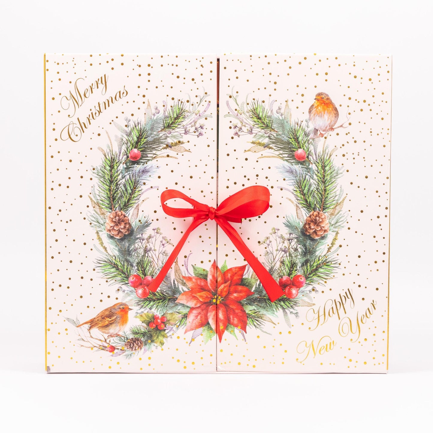 Christmas Advent Calendar Fill your Own 1-24 Day Boxes Luxury Countdown Robin