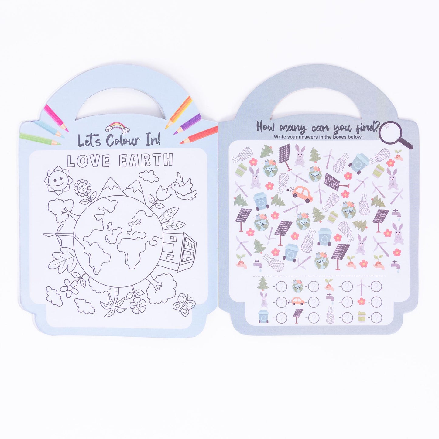 4 Kids Children's Colouring & Activity Learning Books Set of 4 With Carry Handle Etsy
