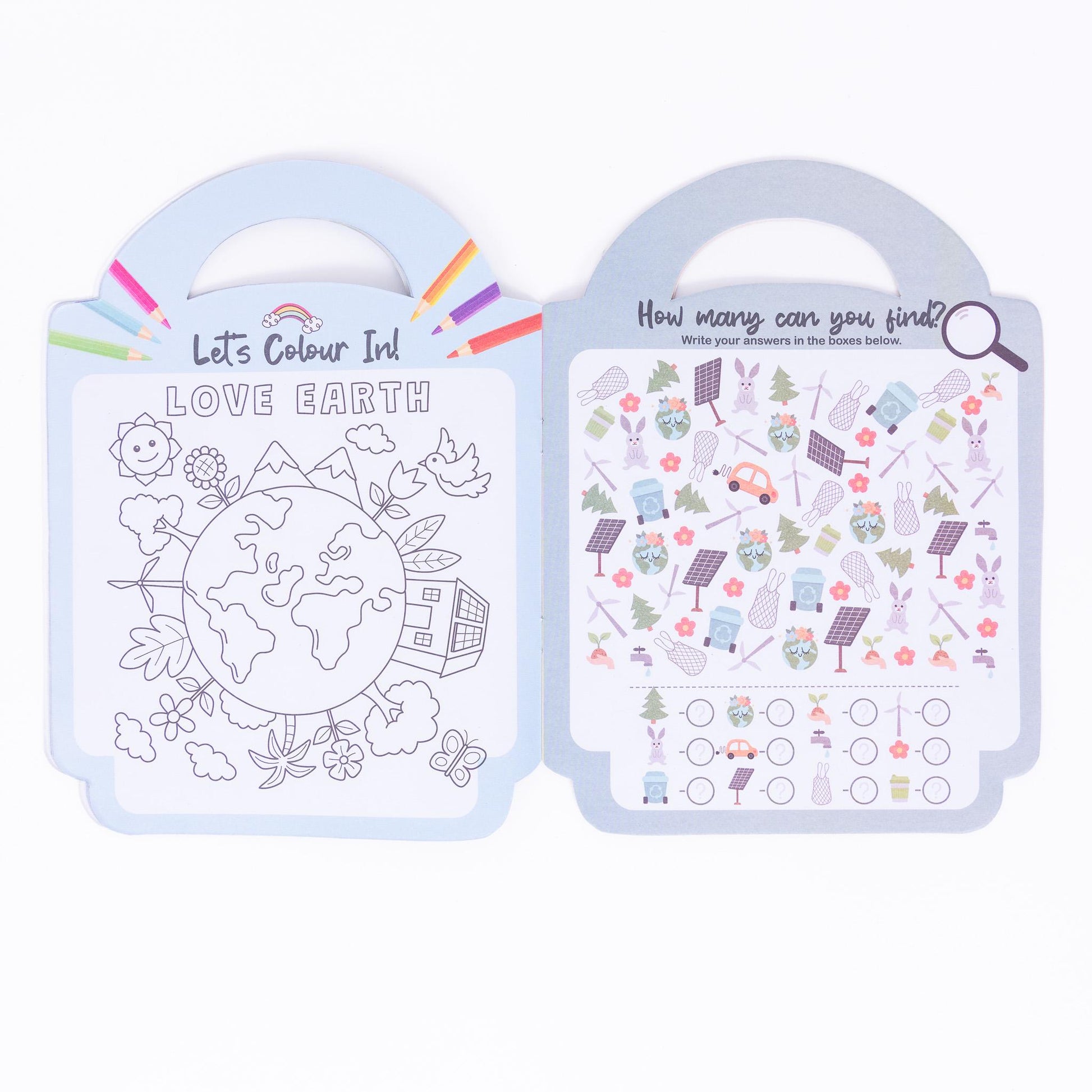 4 Kids Children's Colouring & Activity Learning Books Set of 4 With Carry Handle Etsy