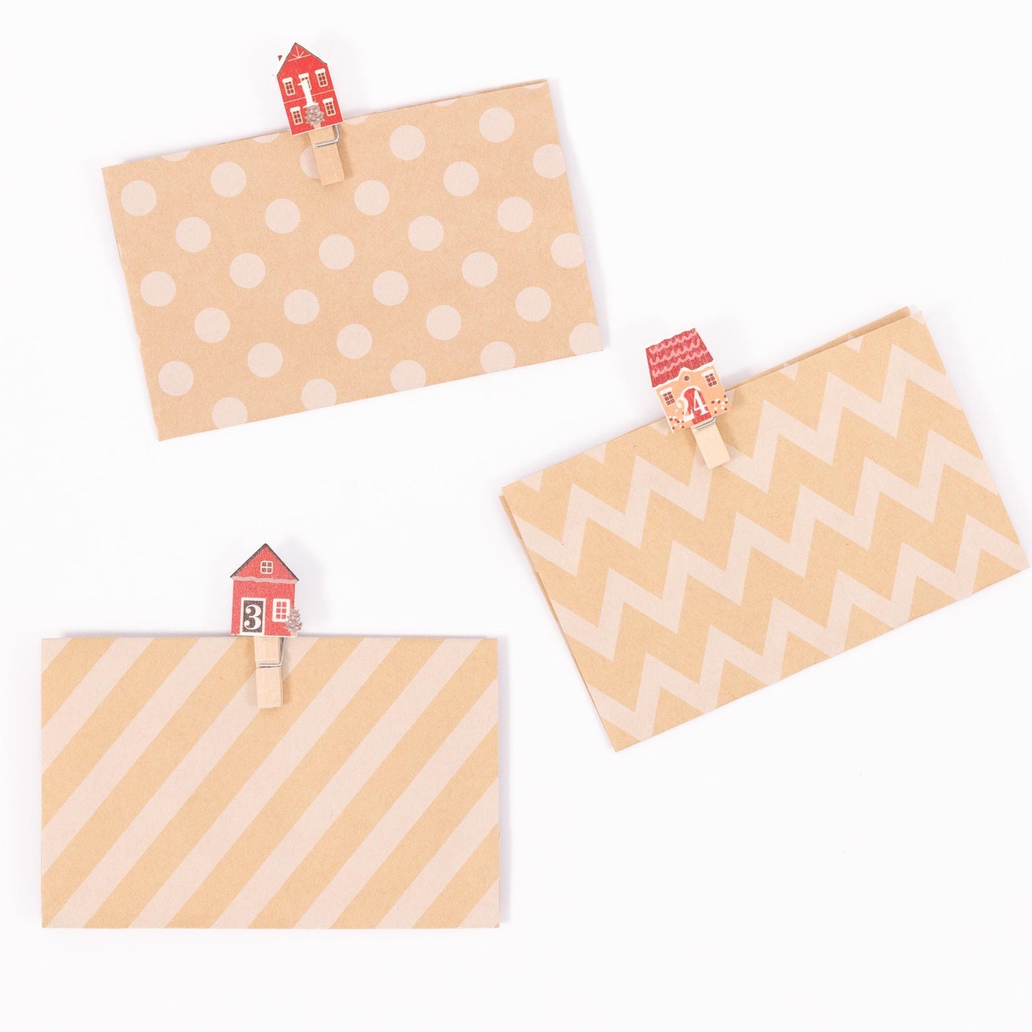 24 Advent Calendar Pegs Numbered Make Your Own Calendar Craft Cottages Etsy