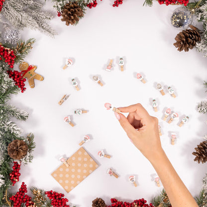 Numbered Advent Calendar Pegs – Make Your Own – Set of 24 – image 6