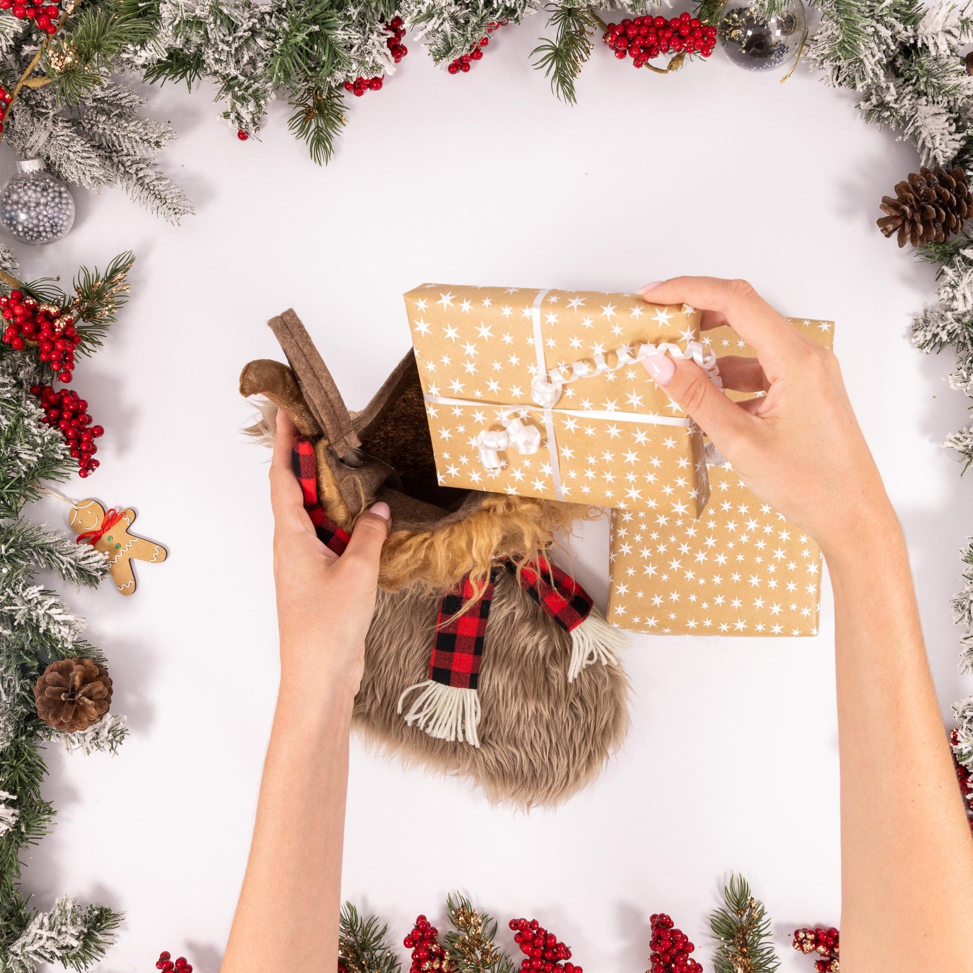 Christmas Stocking Highland Cow Luxury Plush Santa Sack Xmas Gift Present Etsy