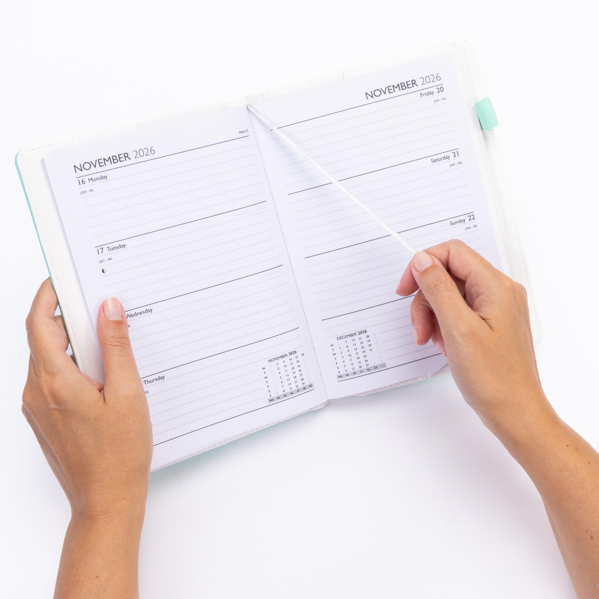 2026 A5 Week to View Diary Premium Organiser with Pen A-Z Address Index Book Etsy