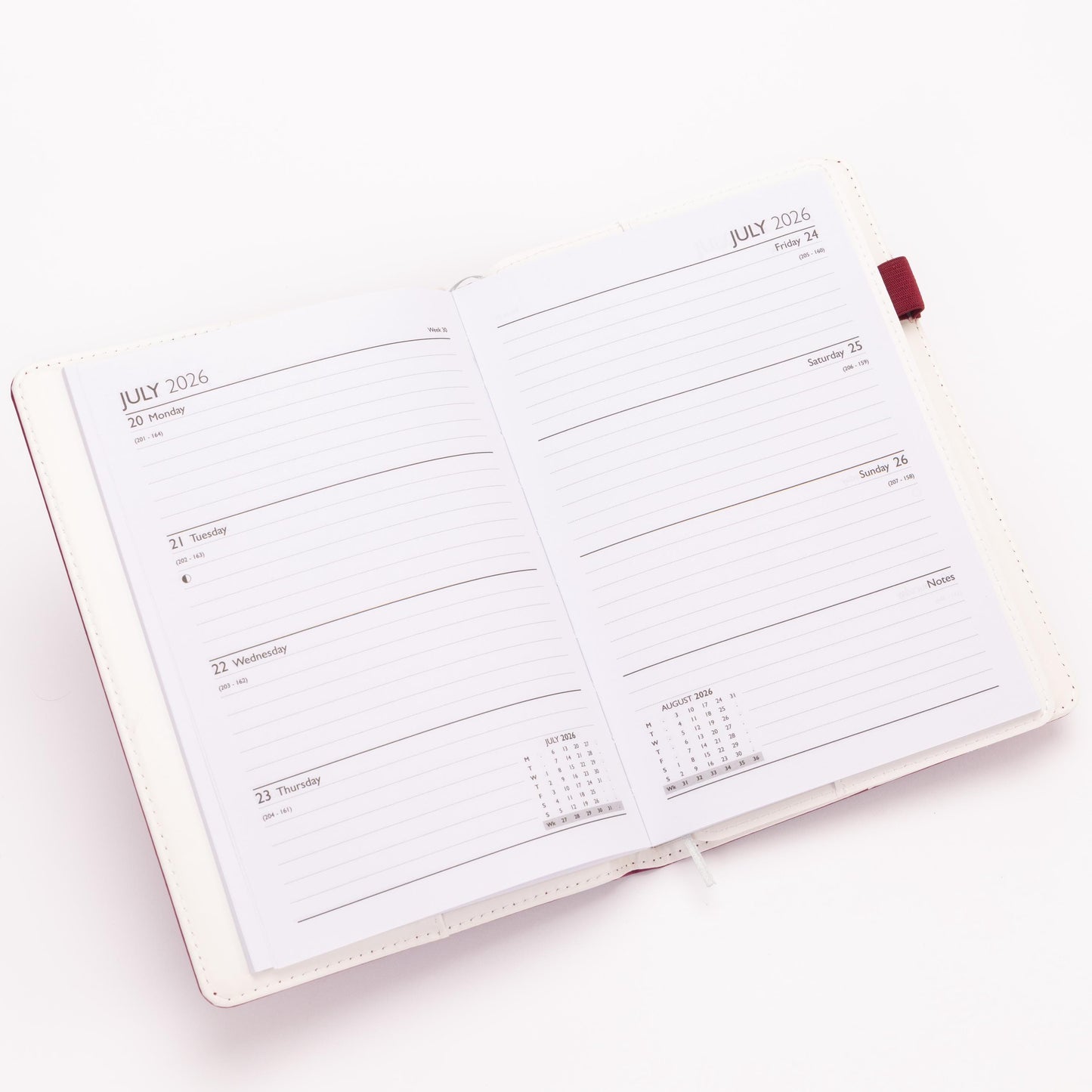 2026 A5 Week to View Diary Premium Organiser with Pen A-Z Address Index Book Etsy