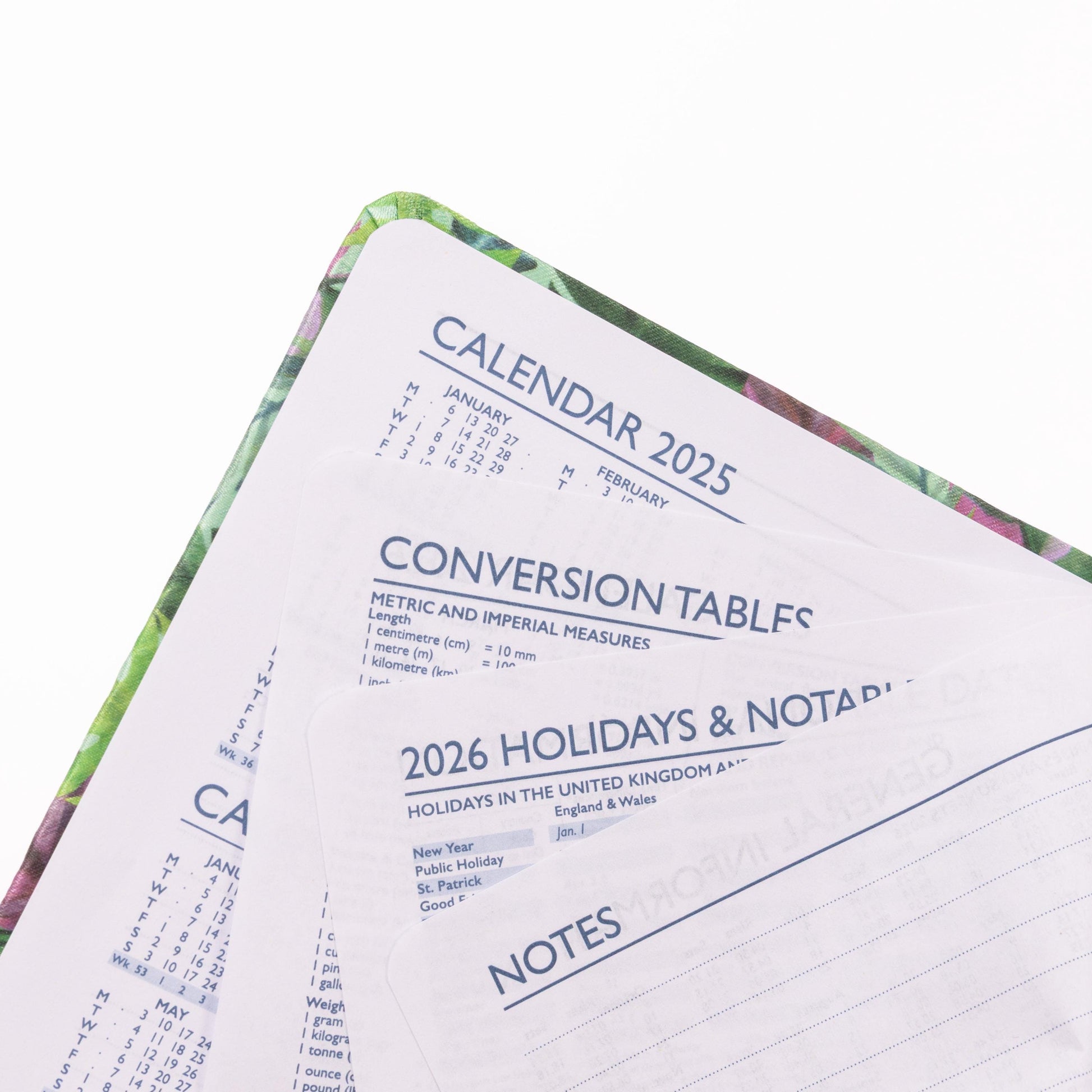 A5 A6 2026 Diary Index Day A Page Desk Diaries Planner Organiser Office Fabric Etsy