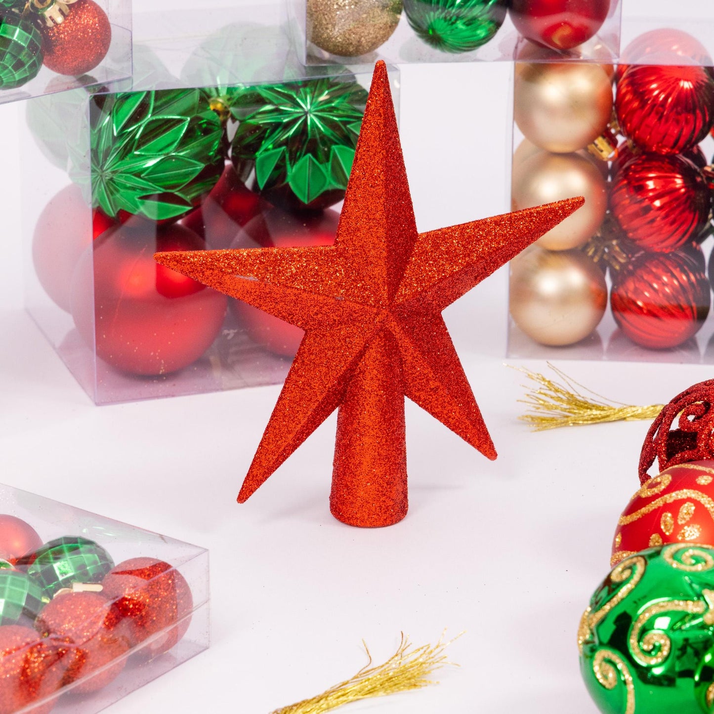 100 Christmas Baubles Tree Hanging Balls Xmas Party Beads Ornament Traditional