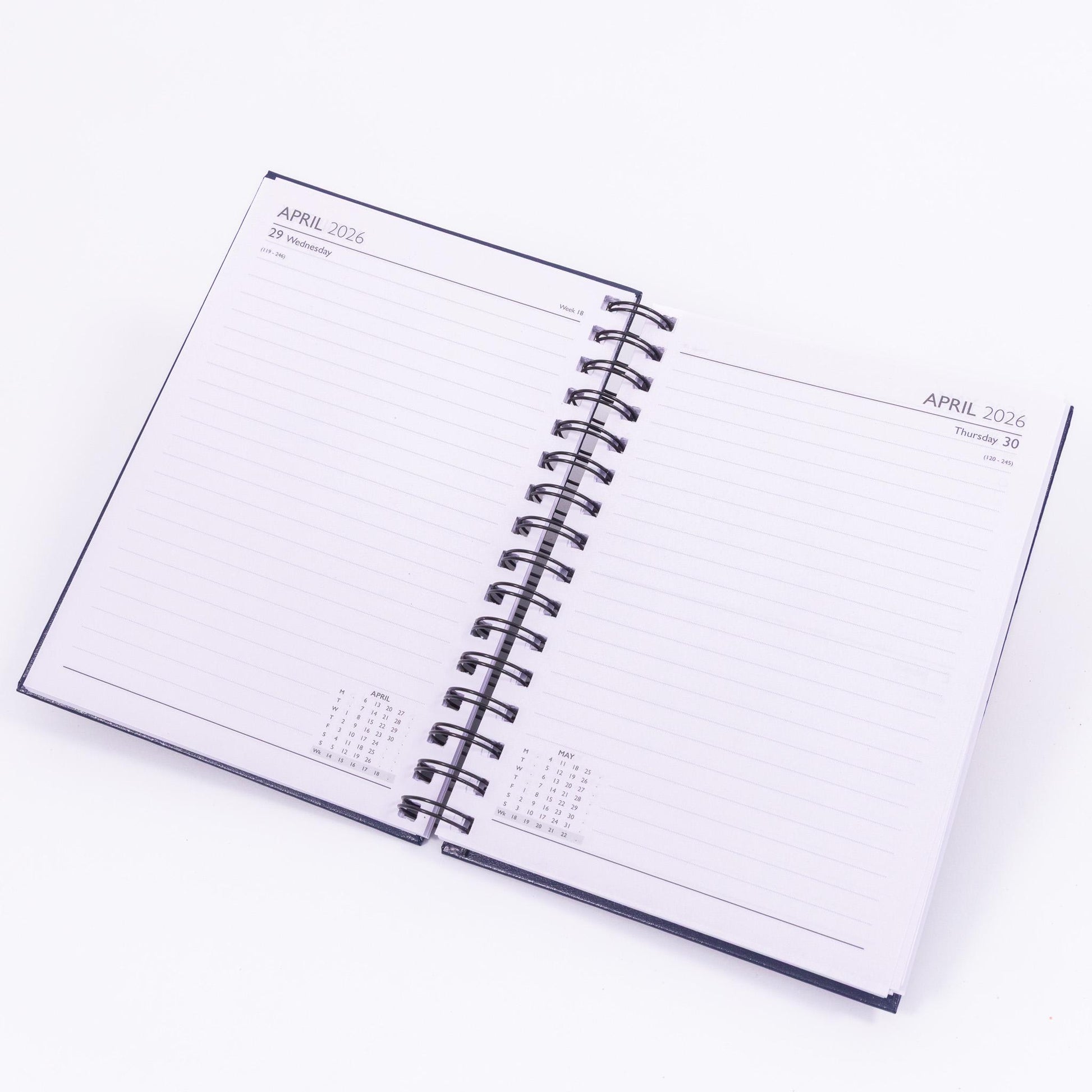 2026 A5 Week To View or Page A Day Diary Full Year Planner Desk Organiser Spiral Etsy