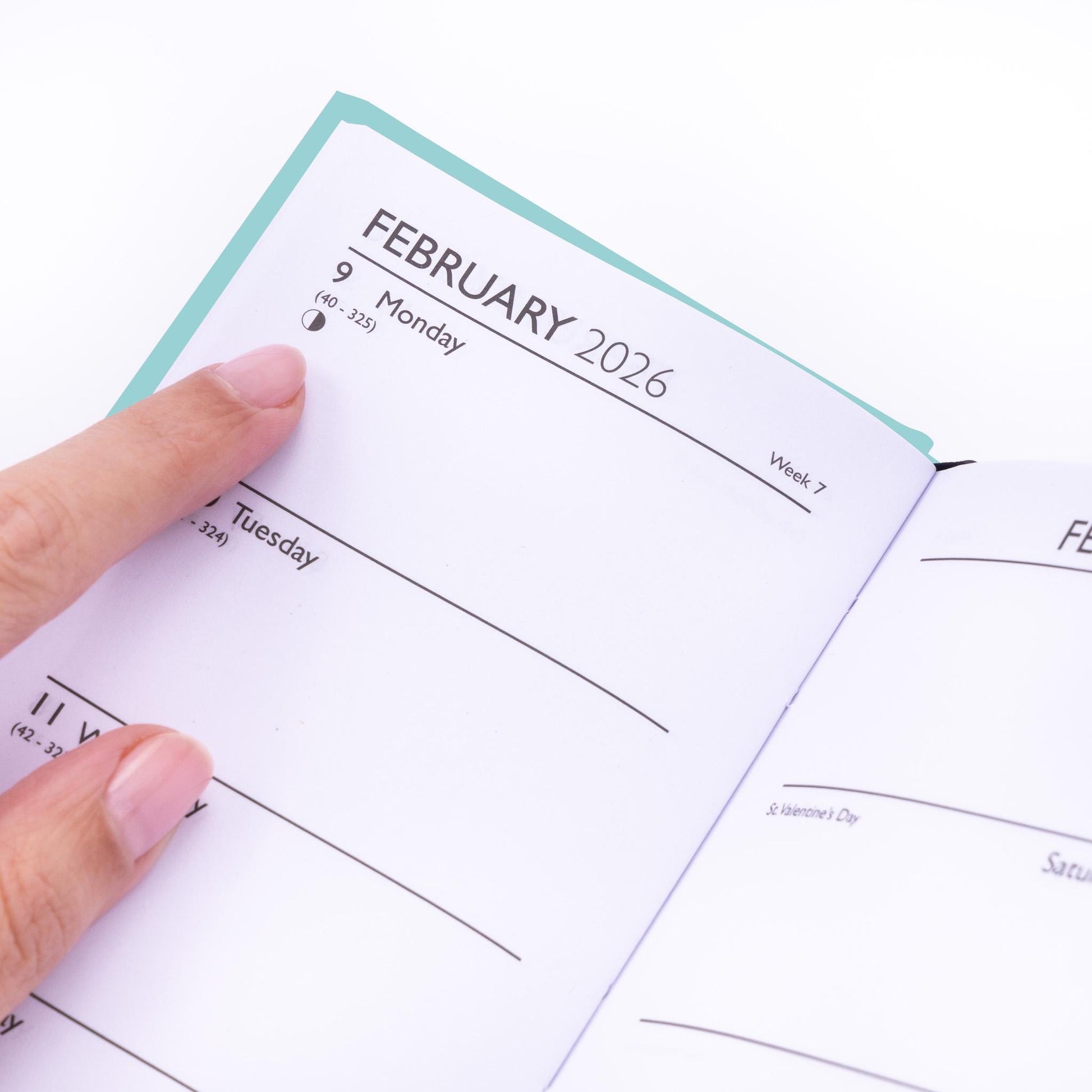 2026 Diary Slim Size Week to View 2026 Diaries Full Year Ombre orange pink purple Etsy