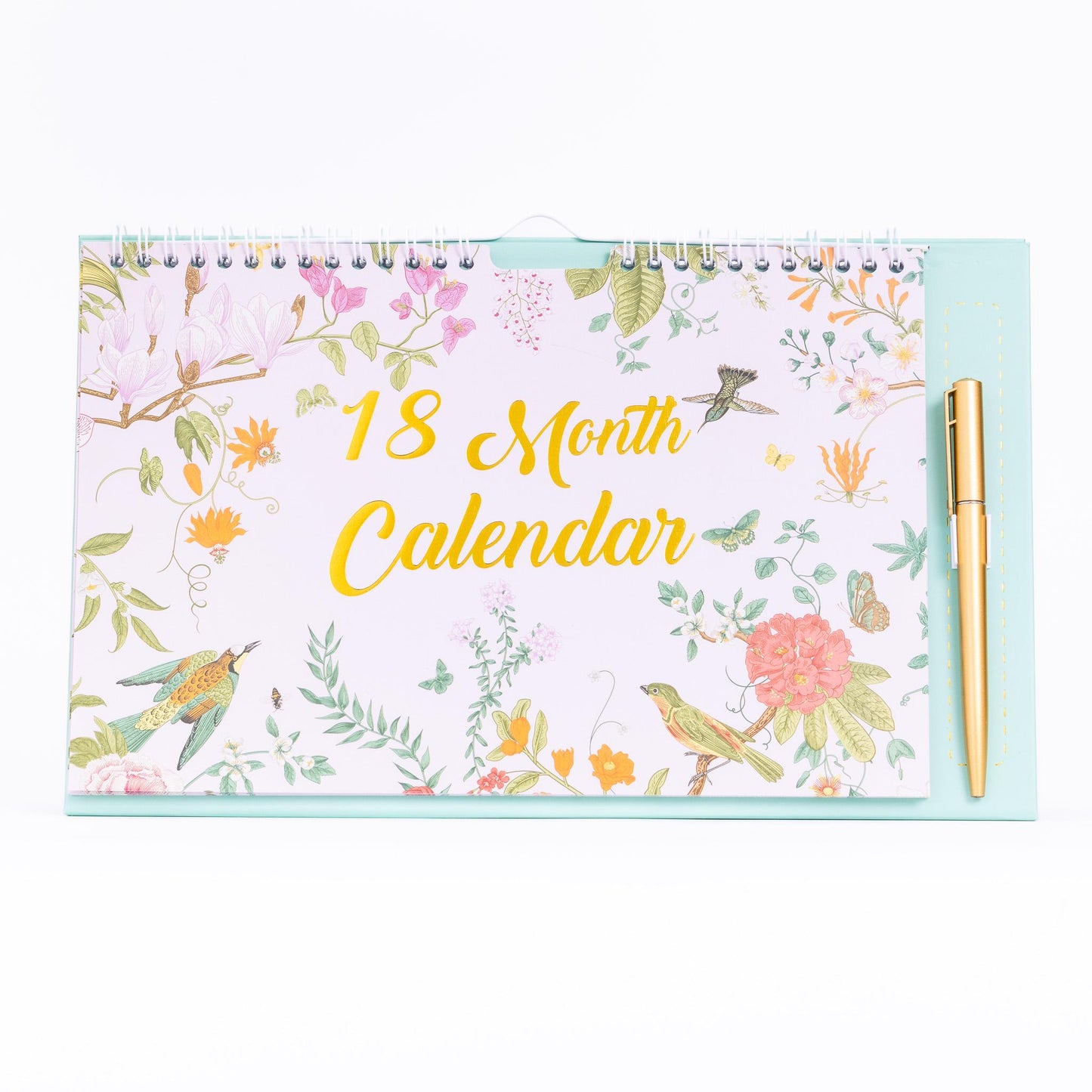 2025 -2026 Month To View Stand Up Desk Top Free Standing Wall Calendar 18 Month Etsy