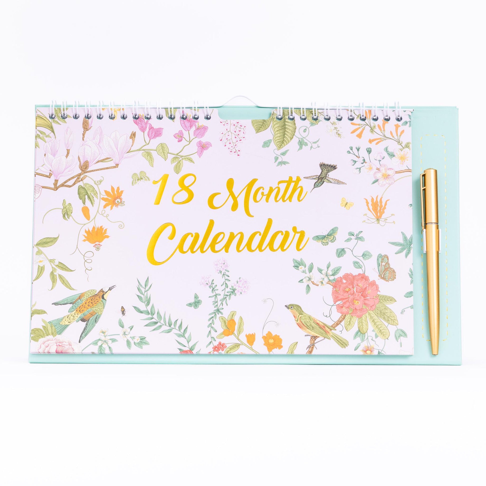 2025 -2026 Month To View Stand Up Desk Top Free Standing Wall Calendar 18 Month Etsy