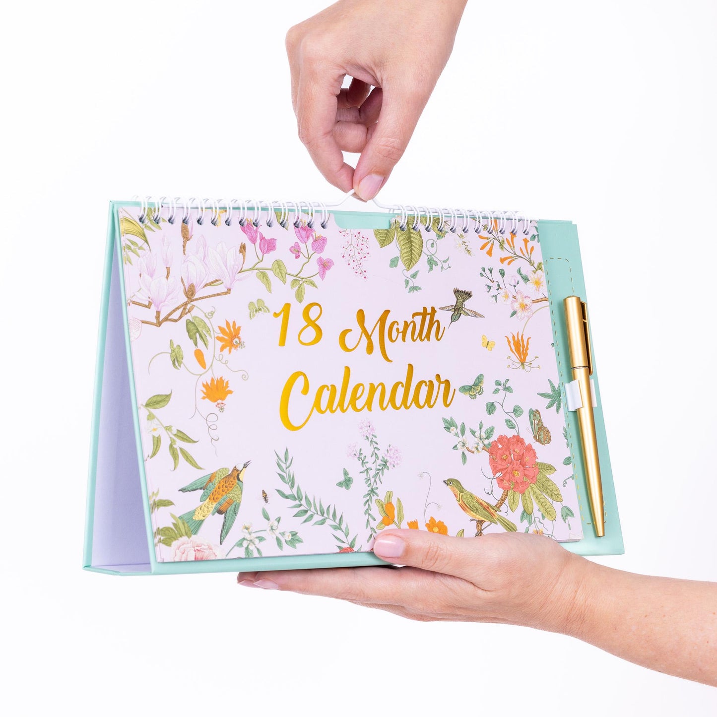 2025 -2026 Month To View Stand Up Desk Top Free Standing Wall Calendar 18 Month Etsy