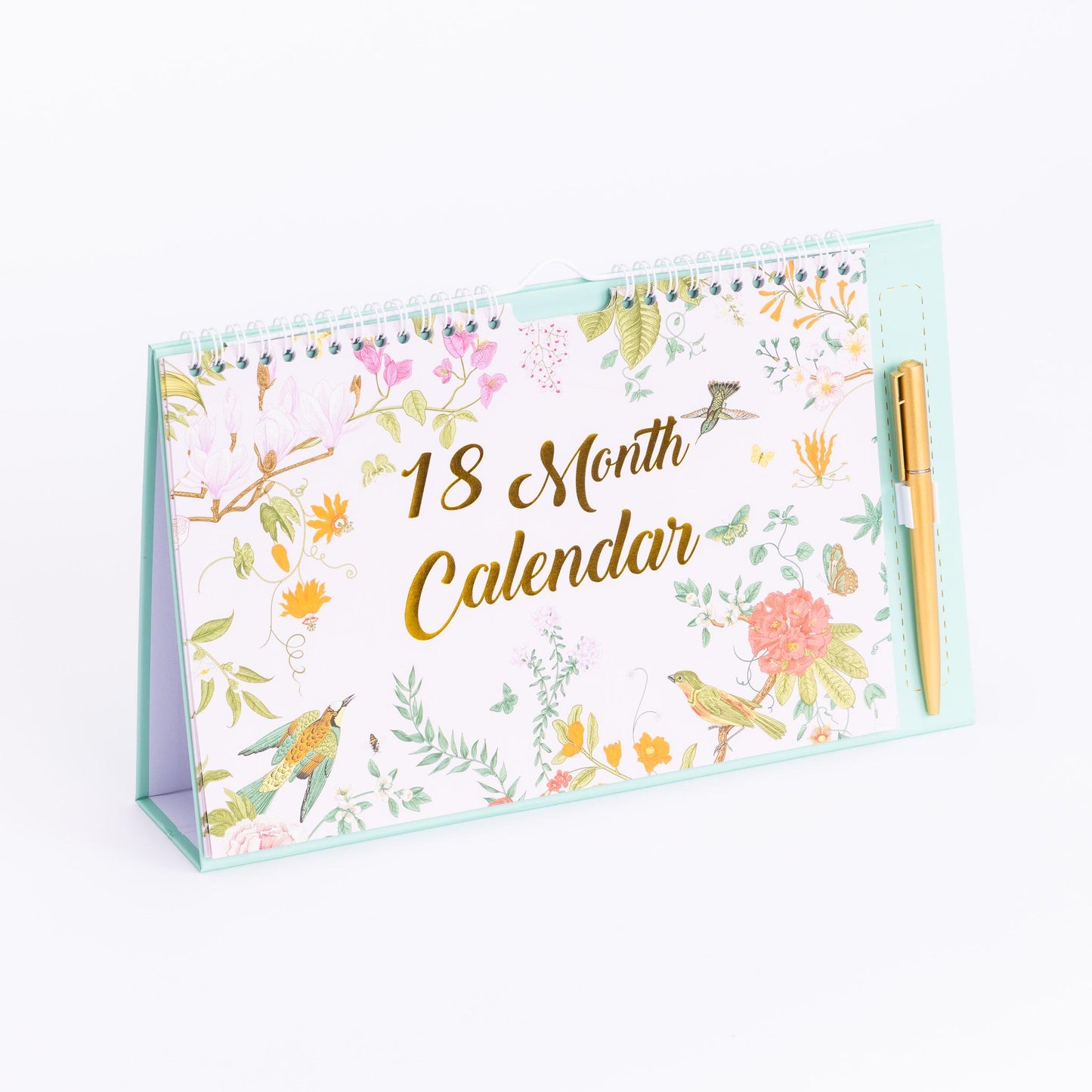 2025 -2026 Month To View Stand Up Desk Top Free Standing Wall Calendar 18 Month Etsy