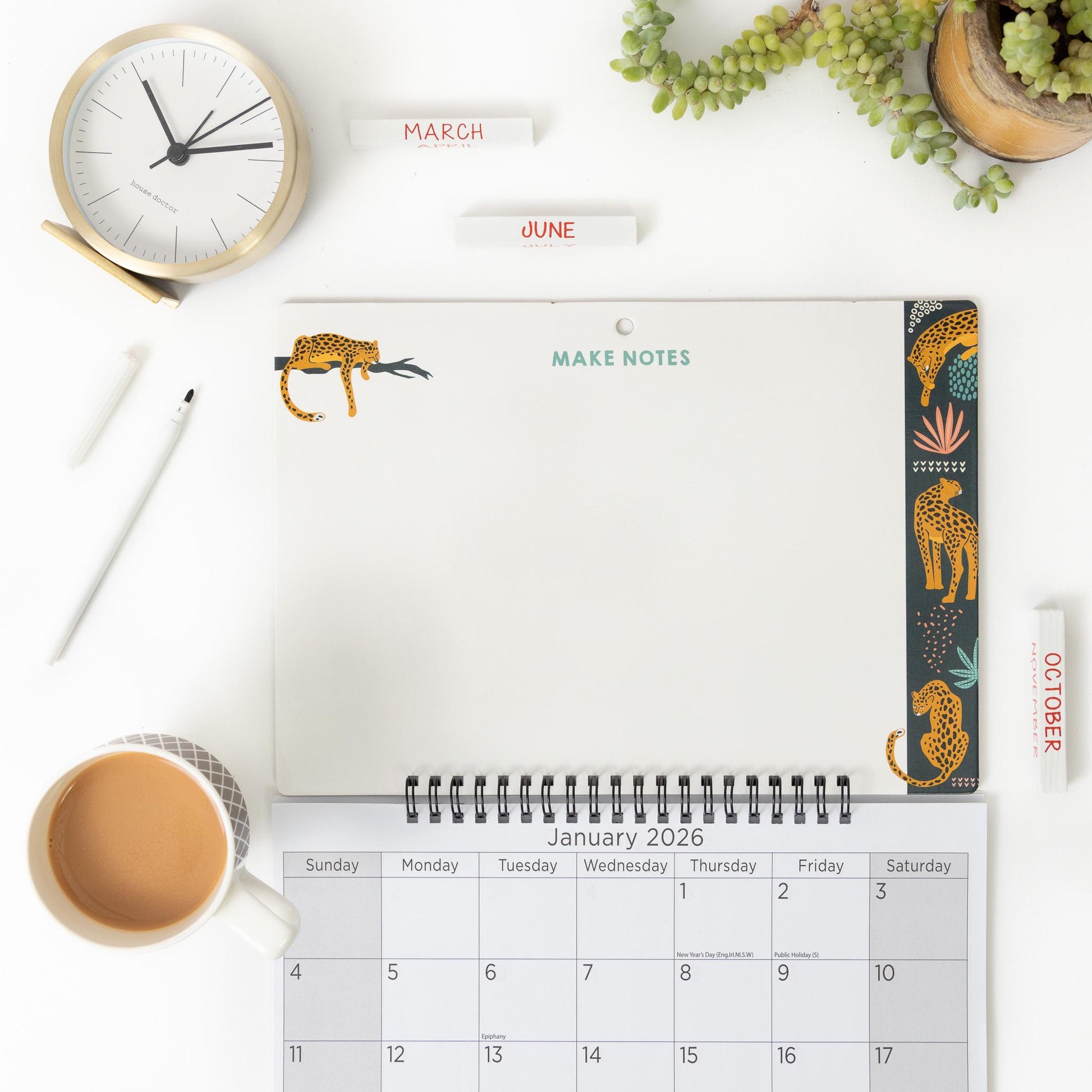 2024 Tropical Monthly Memo Board Wall Calendar Family Organiser White Board & Pen Etsy