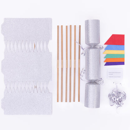 Make Your Own Christmas Cracker Kit – Silver Glitter