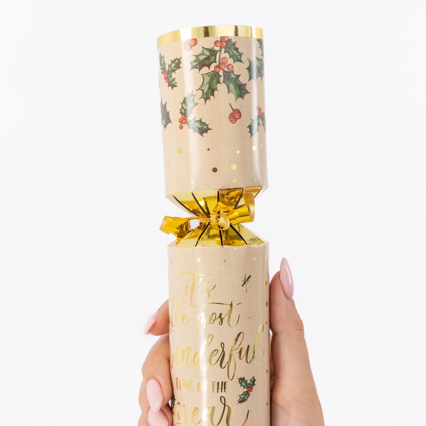 Christmas Cracker Make Fill Your Own kit Makes 6 Crackers Hats Joke Holly Design Etsy