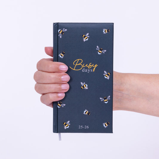 2025-2026 Academic Diary Week to View Slim Mid Year Hardback Fashion School