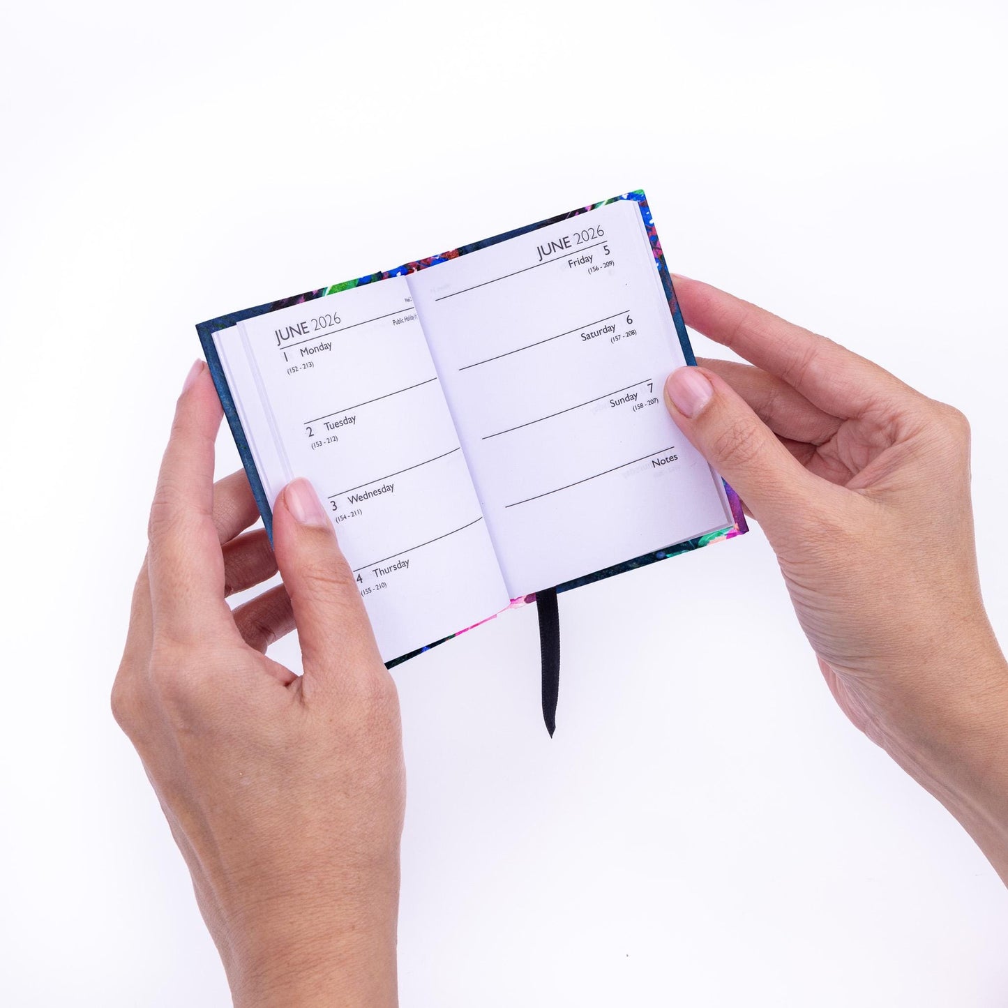 2026 Diary Pocket Size Handbag Week to View Diaries Full Year Calendar planner