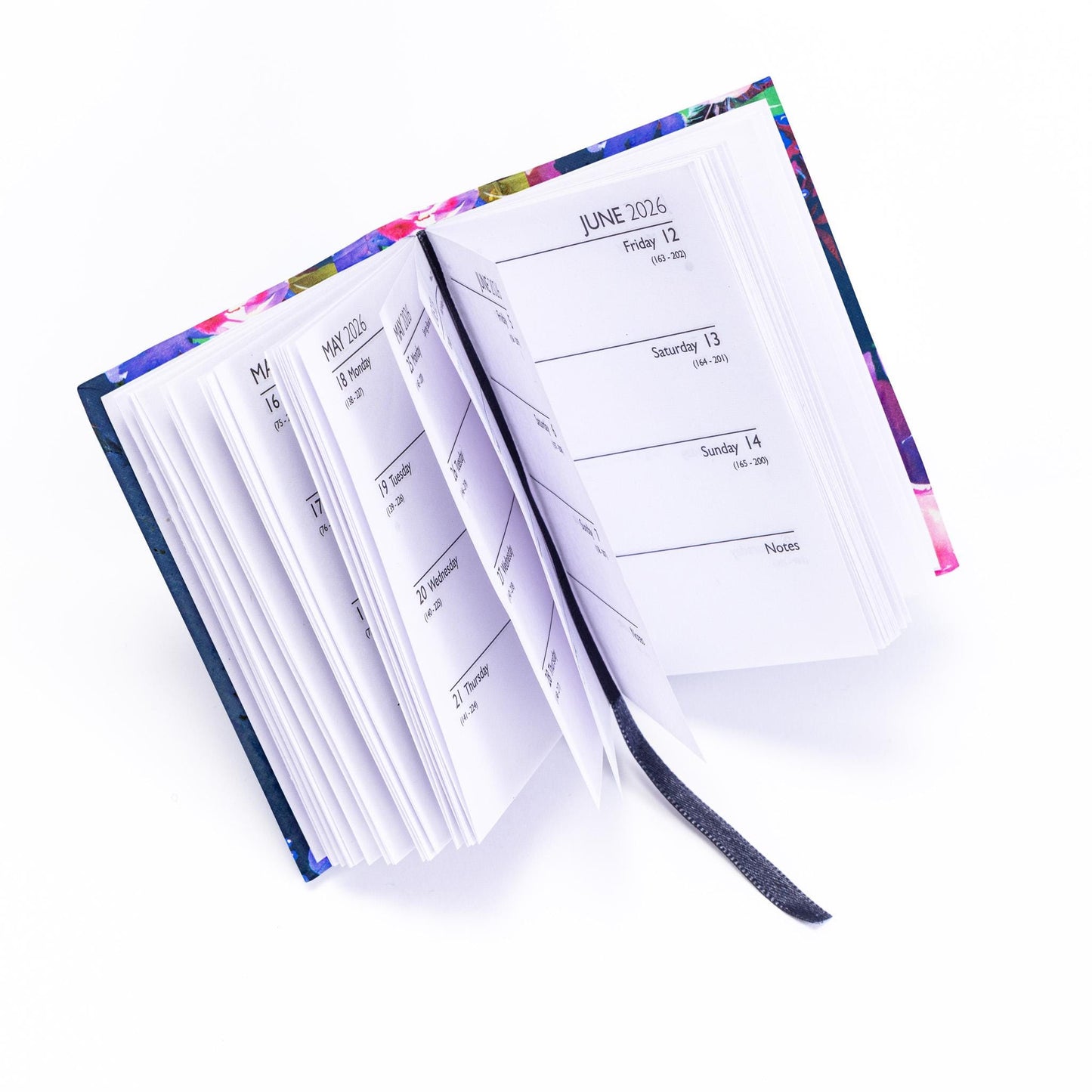 2026 Diary Pocket Size Handbag Week to View Diaries Full Year Calendar planner