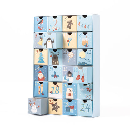 Fill Your Own Advent Calendar – 24 Drawers – Cerise, Aztec & Sky – image 4