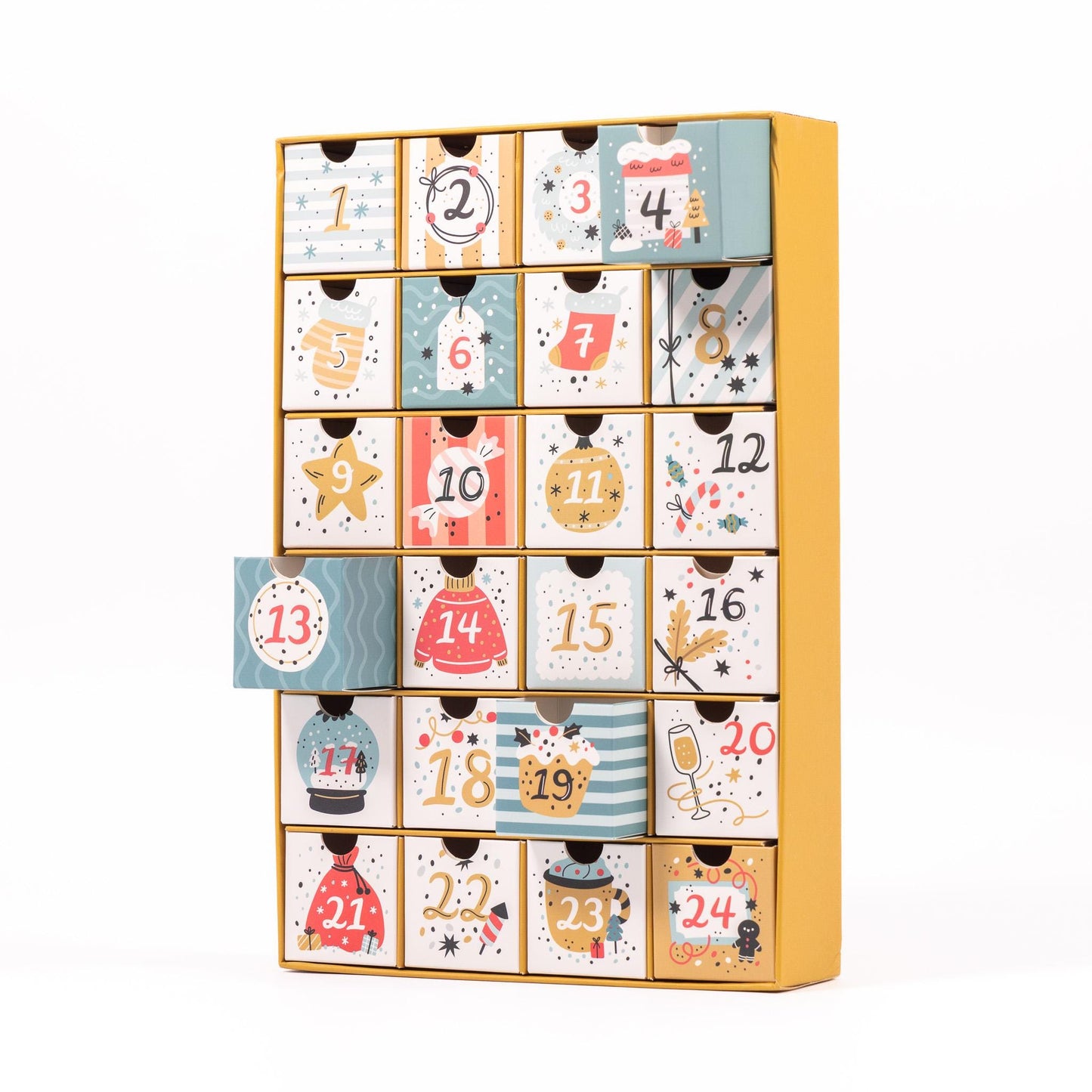 Fill Make your Own Advent Calendar 24 Days 1-24 Draws Christmas Countdown