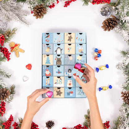 Fill Your Own Advent Calendar – 24 Drawers – Cerise, Aztec & Sky – image 10