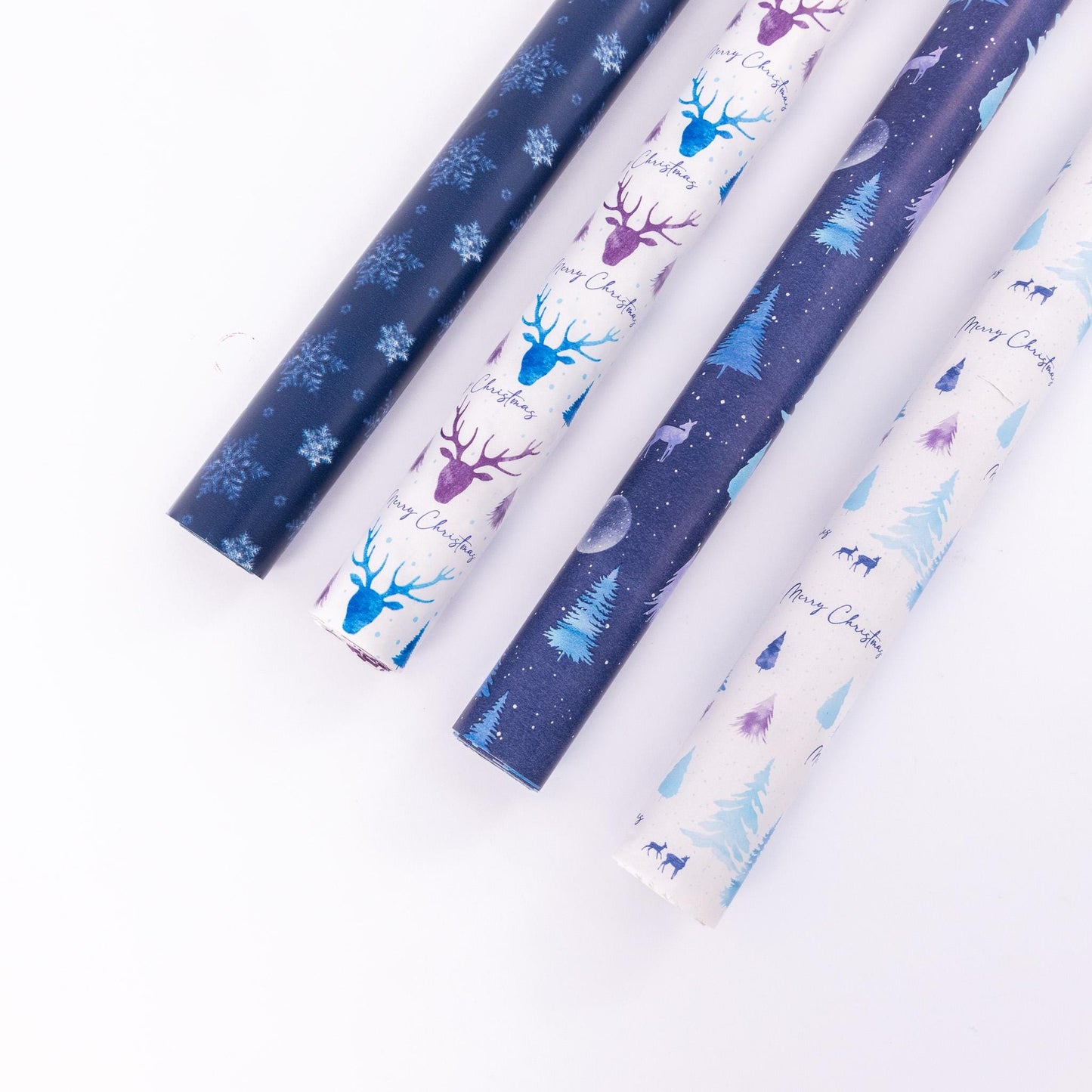 4 Rolls Christmas Gift Wrapping Midnight Forest Paper 4M x 70cm Roll 16 Metre Etsy