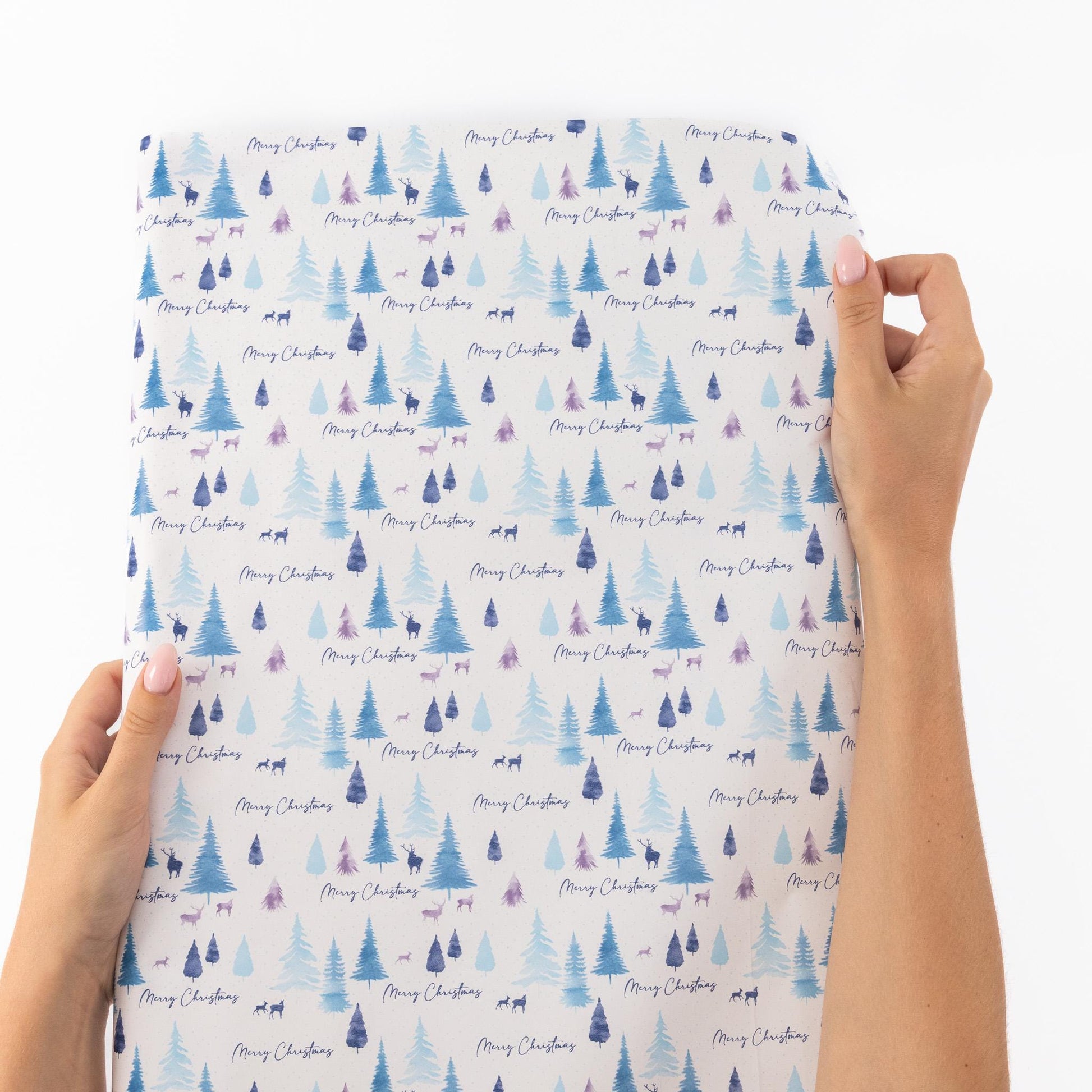 4 Rolls Christmas Gift Wrapping Midnight Forest Paper 4M x 70cm Roll 16 Metre Etsy