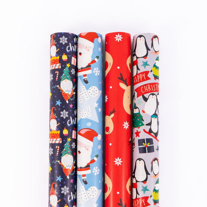 Kids Christmas Wrapping Paper – 4 Rolls x 4m