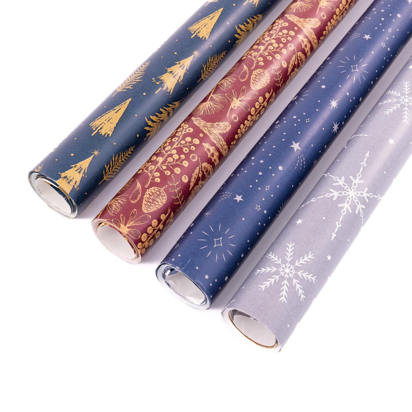 4 Rolls Christmas Gift Wrapping Contemporary Paper 4M x 70cm Roll 16 Metre Etsy