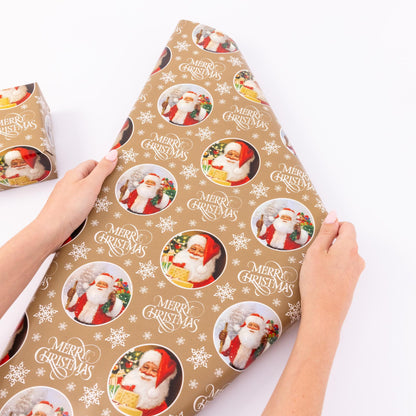Traditional Christmas Wrapping Paper – 4 Rolls x 4m – image 3