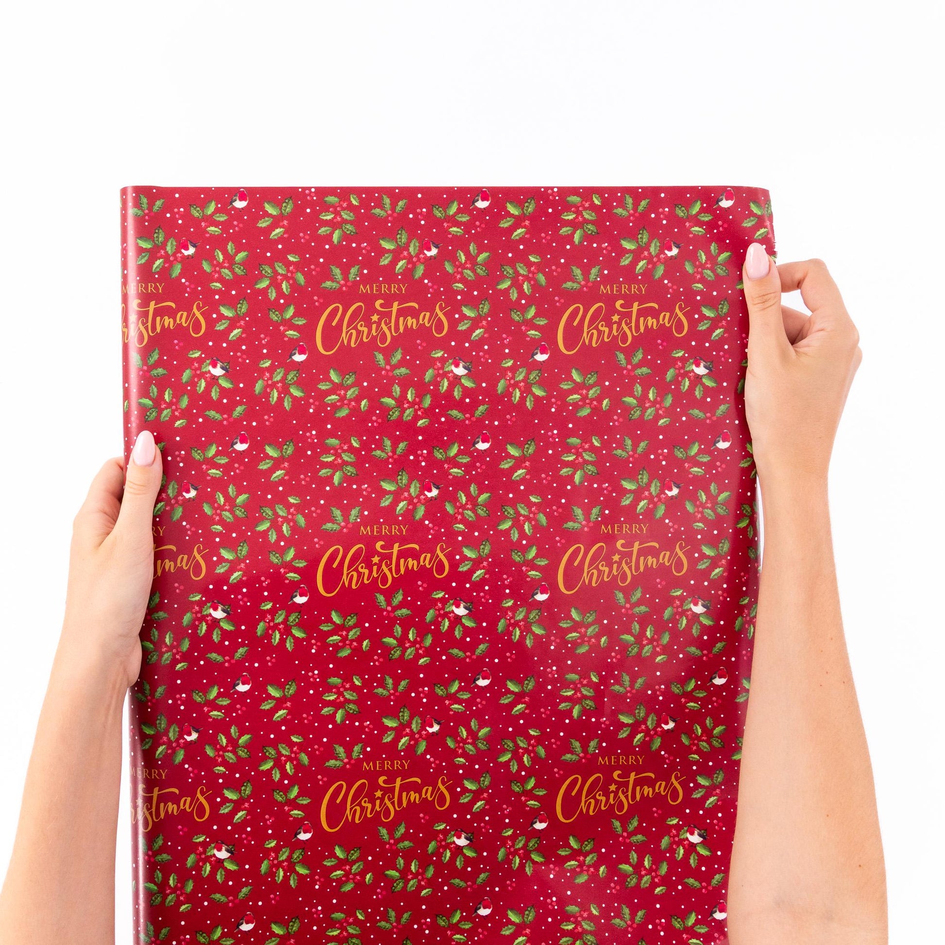 4 Rolls Christmas Gift Wrapping Traditional Paper 4M x 70cm Roll 16 Metre Etsy