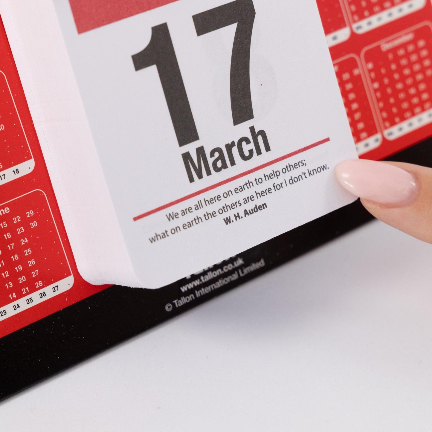 2026 Day To View Stand Up Tear Off Desk Office Calendar Planner Quotes & Facts Etsy