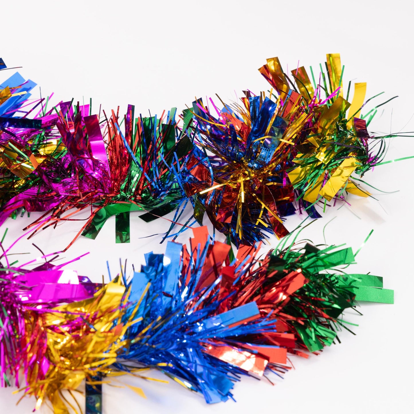 6 X 2M Chunky Tinsel Christmas Tree party Home Xmas Decoration Garland 12 Metre rainbow Etsy