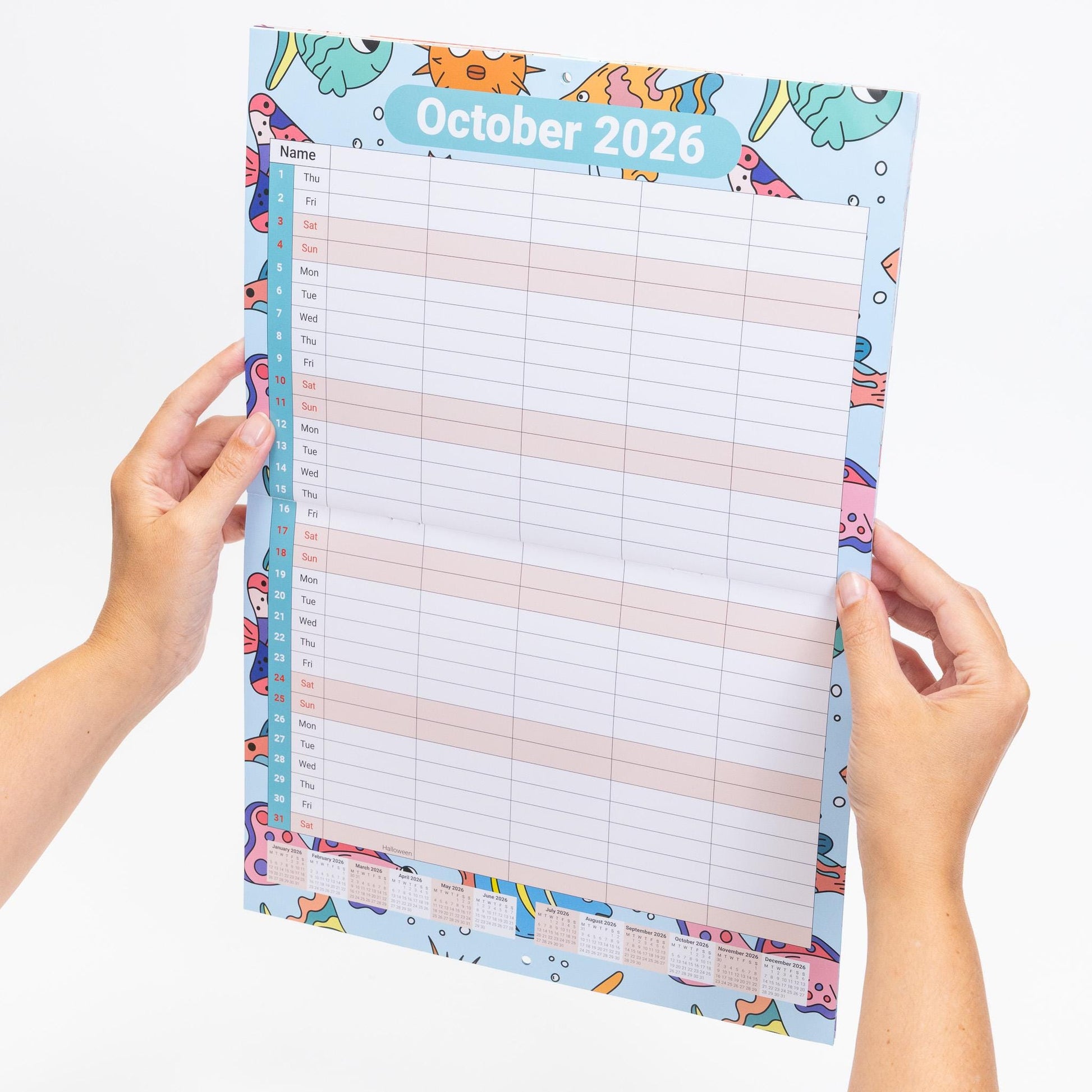 2026 Calendar seaside Wall Monthly Planner Family Home Organiser Etsy