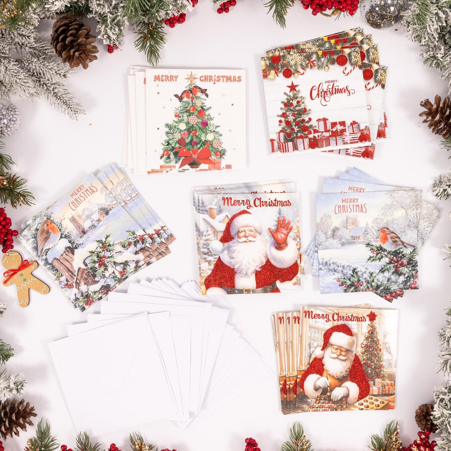 Christmas Cards Bumper Pack of 36 Mixed Cute Traditional Festive 6 Mixed Designs Etsy