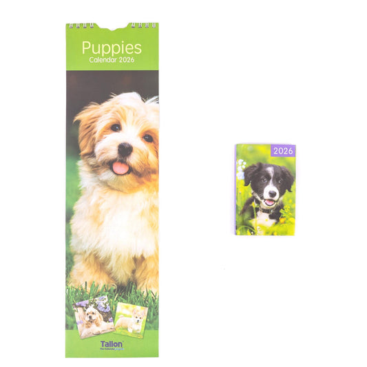 2026 Slim Calendar & Diary Set Planner Spiral Cats Dogs Flowers Garden Scenes Etsy