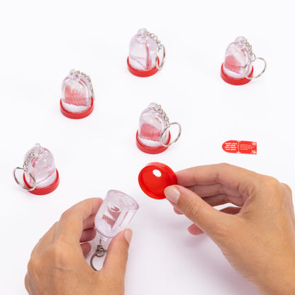 Christmas Photo Snow Globe Keyring – Double Sided – image 6