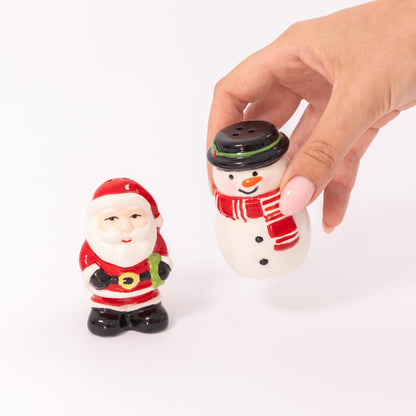 Santa & Snowman Christmas Salt & Pepper Shakers – image 9